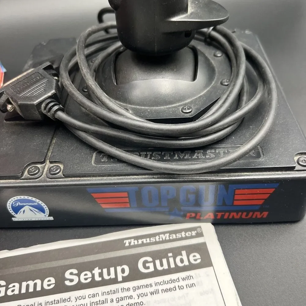 Thrustmaster Top Gun Platinum Joystick With Rapid‎ Response Throttle Wheel PC